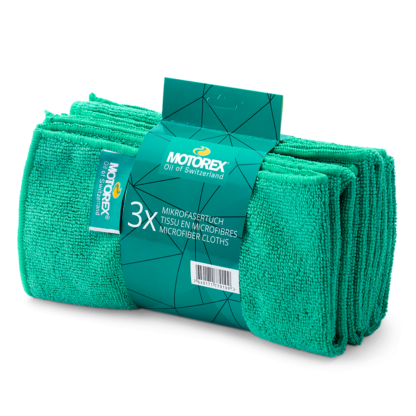 Motorex 3x Mikrofasertuch 40x40cm